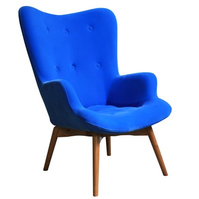 【Yoi傢俱】 華森休閒椅 藍色 YAJ-696