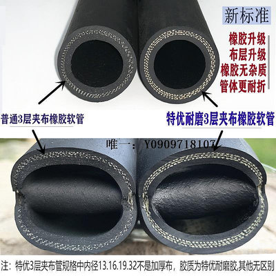水管高壓黑色夾布橡膠管黑膠管水管6分1寸耐壓防爆軟管高壓軟管膠管25軟管