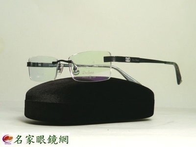 《名家眼鏡》Dr.Swan 頂尖時尚極緻鑲鑽黑色純鈦金屬無框DR5033 C25【台南成大店】