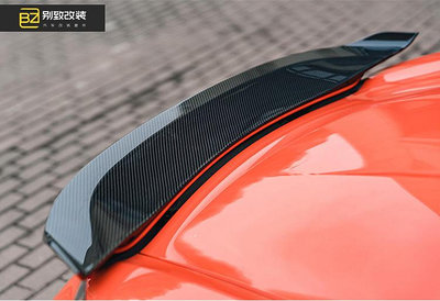 桃園店 保時捷718 Boxster敞篷版專用改裝件小包圍干碳纖維壓尾翼鴨尾翼