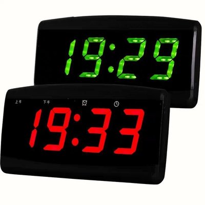 [大字]智興報時LED数位萬年曆電子鐘數字鐘鬧鐘插電座鐘大字客廳靜音夜光錶548元