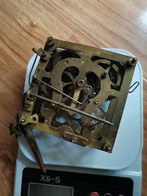 x德國產咕咕鳥黃銅古董鐘機芯 年份產物 品相結構件自己看 鐘錶