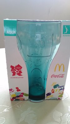 ZF BOX 可口可樂麥當勞奧運限量版寶石藍色曲線造型杯(籃球)