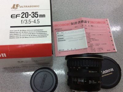 [保固一年][高雄明豐] 庫存全新品 公司貨 Canon EF 20-35mm F3.5-4.5 全幅機 便宜賣