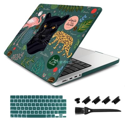 MacBook保護套新款磨砂綠打印殼  MacBook Air 13吋 13.6吋 A2681 M2 M1 Pro14 16吋2021