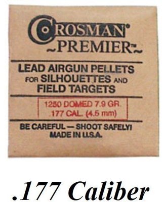 ((( 變色龍 ))) Crosman 4.5mm 圓頭 7.9gr 紙盒包裝 1250顆 空氣槍用鉛彈 喇叭彈
