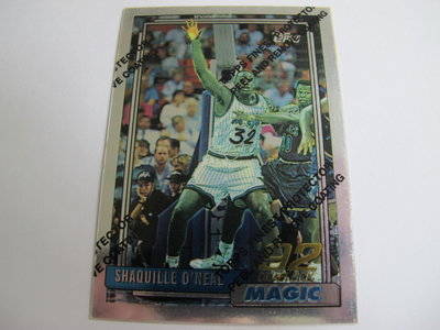 ~ Shaquille O'Neal ~1996年老卡 大白鯊.歐尼爾 NBA球星 新人復古 金屬特殊卡