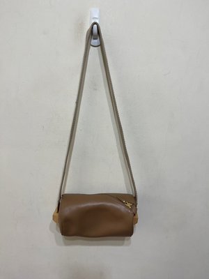 「 二手包 」 ro bags 真皮斜背包（深杏色）H14
