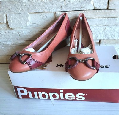 ❤特價❤全新Hush Puppies真皮娃娃鞋/楔形鞋