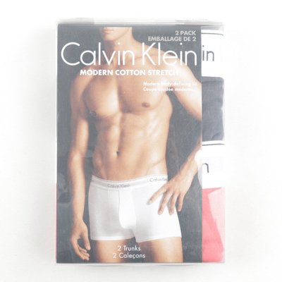 【熱賣精選】CK Calvin Klein 美國 男士修身彈性棉四角平角內褲 2條 NB1086