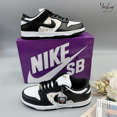 【Luxury】Supreme x Nike SB Dunk Low “Black Stars” 白金黑 星星 聯名