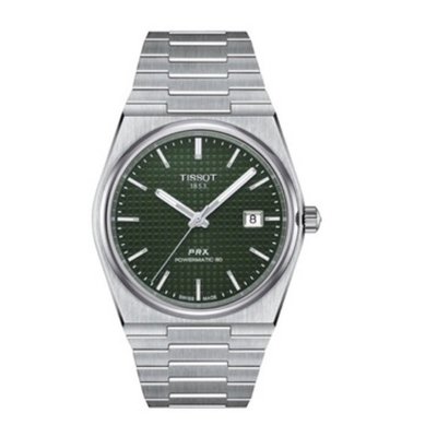 🔥現貨正品最低價🔥TISSOT天梭 PRX Powermatic80 機械錶 綠面 橄欖綠 T13740711091