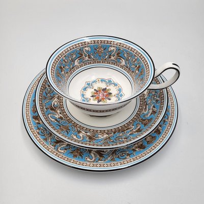 Wedgwood 佛羅倫斯 Florentine 絲綢之路 花茶杯盤三件組