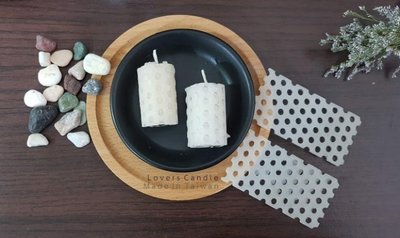 DIY純蜂蠟片 一組5片+燭芯  /蜜蠟片/可塑形黏土蠟片 天然無染色 送過蠟純棉燭芯，台灣製造