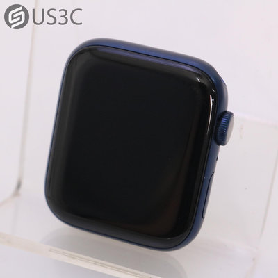 【US3C-高雄店】【一元起標】台灣公司貨 Apple Watch 6 44mm GPS版 藍色 鋁合金錶殼 蘋果手錶 血氧濃度感測器 SOS緊急服務