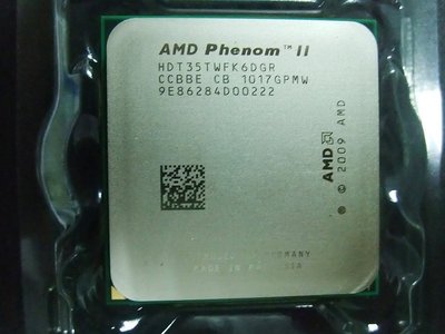 【含稅】AMD Phenom II X6 1035T 2.6G HDT35TWFK6DGR 六核 95W正式CPU一年保