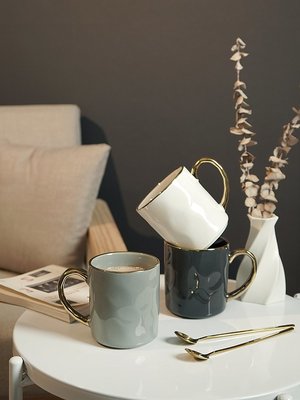 北歐創意馬克杯簡約早餐杯陶瓷杯女辦公室家用咖啡杯茶杯喝水杯子