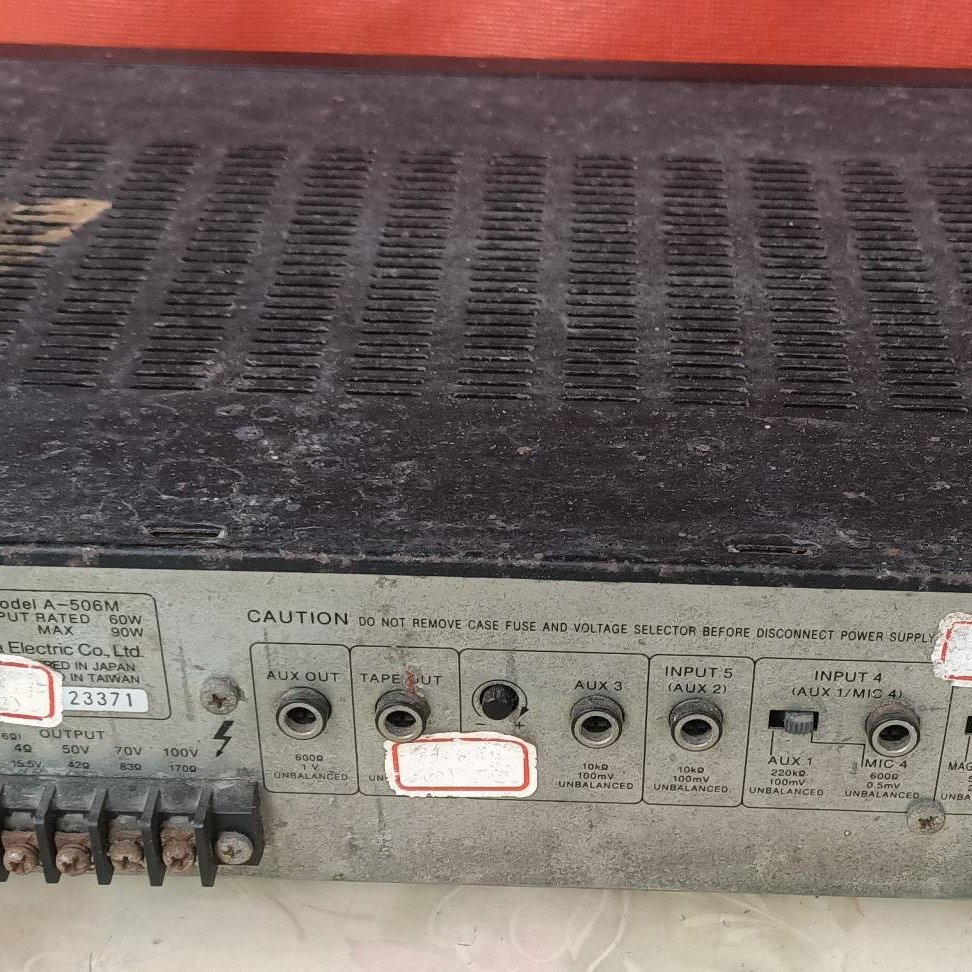 TOA 500 series amplifier 擴大機A- 506M | Yahoo奇摩拍賣