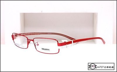 【mi727久必大眼鏡】BALENO 班尼路 光學金屬全框眼鏡 香港休閒品牌 低調質感雙層設計(紅)