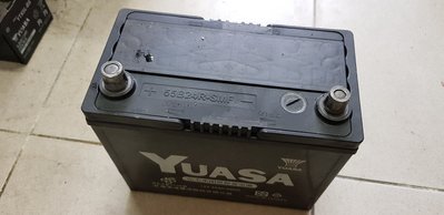 (二手中古電池) YUASA 55B24R-SMF 免保養汽車電池 數值漂亮，品項優