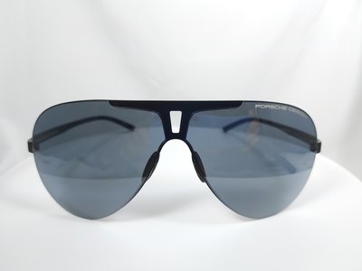 『逢甲眼鏡』PORSCHE DESIGN太陽眼鏡 全新正品 極細框 深灰大鏡面 飛官設計款【P8656  A】