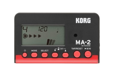 【華邑樂器70911-3-1】KORG MA-2節拍器 紅色 (原廠公司貨享保固 MA1改款電子節拍器)