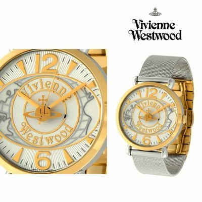 Vivienne Westwood ►土星 World ORB (金屬銀色×金色×白色) 手錶 中性錶｜100%全新正品｜日本限定!