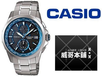 【威哥本舖】Casio台灣原廠公司貨 OCW-S2000-1A OCEANUS電波系列 OCW-S2000