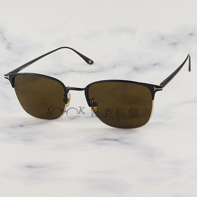 TOM FORD 太陽眼鏡 LIV 金屬 眉架 TF851F 01J