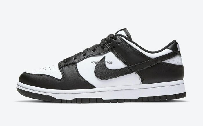 正品】Nike Dunk Low Retro Black 黑白熊貓耐克板鞋男女同款DD1391-100