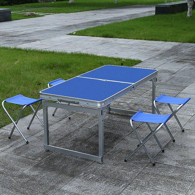 【現貨精選】戶外折疊桌簡易桌鋁合金折疊桌椅便攜桌夜市方管野餐桌