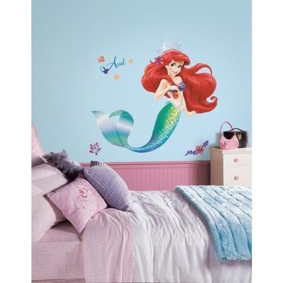 【KIDS FUN USA】RoomMates小美人魚壁貼The Little Mermaid(大型閃亮魚鱗)DIY壁貼