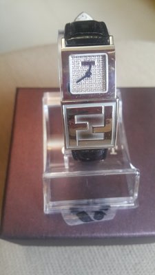 FEND 限量版雙面盤 兩地雙時區 滿天星頂級原鑲真鑽女錶 賠售價$28500元割愛⋯⋯