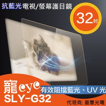 【寵eye】32吋 抗藍光液晶電視/螢幕護目鏡 (SLY-G32)