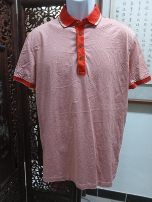 (二手衣物)BOSS橫紋短袖POLO衫(M)(B769)