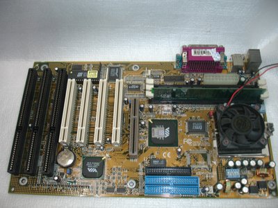 聯強MBD-K6XV3+/66 3組ISA (VIA MVP3)主機板 + AMD K62-500CPU含風扇