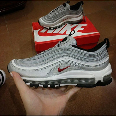 【小明潮鞋】NIKE AIR MAX 97 OG QS 銀彈 銀色 反光 經典 紅勾88耐吉 愛迪達