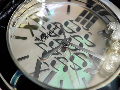 【低調的奢華】蕭邦 CHOPARD 限量音符 五十周年 音樂家系列 珍珠母貝面盤 錶徑30mm 石英機芯~原廠盒單