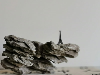 盆景石魚缸石英石奇石怪石觀賞石傳統石山水附樹石天然原石英德石-1385
