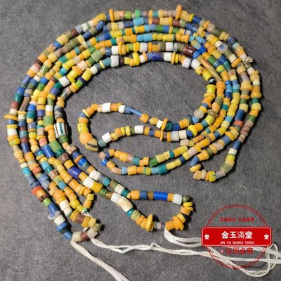老琉璃珠串手工制作歷史傳統春夏色彩民族風用于制作手鏈項鏈