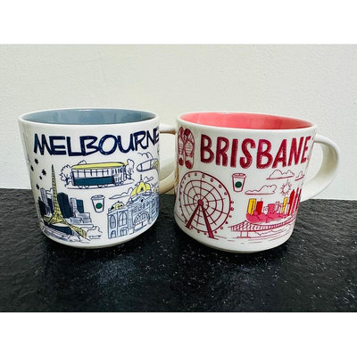 星巴克 馬克杯 布里斯本/墨爾本/黃金海岸/澳洲BTS&YAH系列大小杯