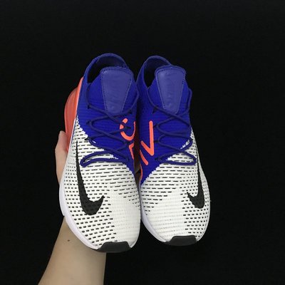Nike Air Max 270 Flyknit 白藍橘 后跟半掌氣墊針織面慢跑鞋 男女鞋AO1023-101
