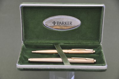 超稀有Parker派克75法國製925純銀包金 M.D ARGENT MASSIF銀色地塊標籤 18K.750.M尖鋼筆