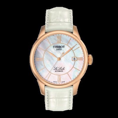 Tissot 天梭力洛克系列皮帶機械女腕錶 T41645383