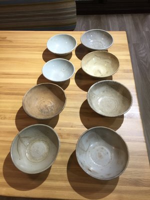 台灣早期手繪碗盤  正老件 8件1拍