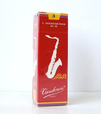【現代樂器】法國Vandoren JAVA 紅盒 3號 次中音薩克斯風Tenor Saxophone 竹片