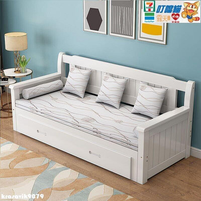 廠家出貨實木沙發床坐臥兩用小戶型多功能1.5可折疊推拉客廳臥室1.2米1.8