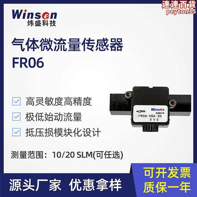 煒盛科技FR06氣體微小流量感測器空氣質量微小流量分析儀檢測元件