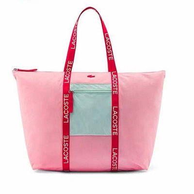 Lacoste粉色 大容量 旅行袋 手提/肩背 輕便輕量出遊 防水 限量優惠