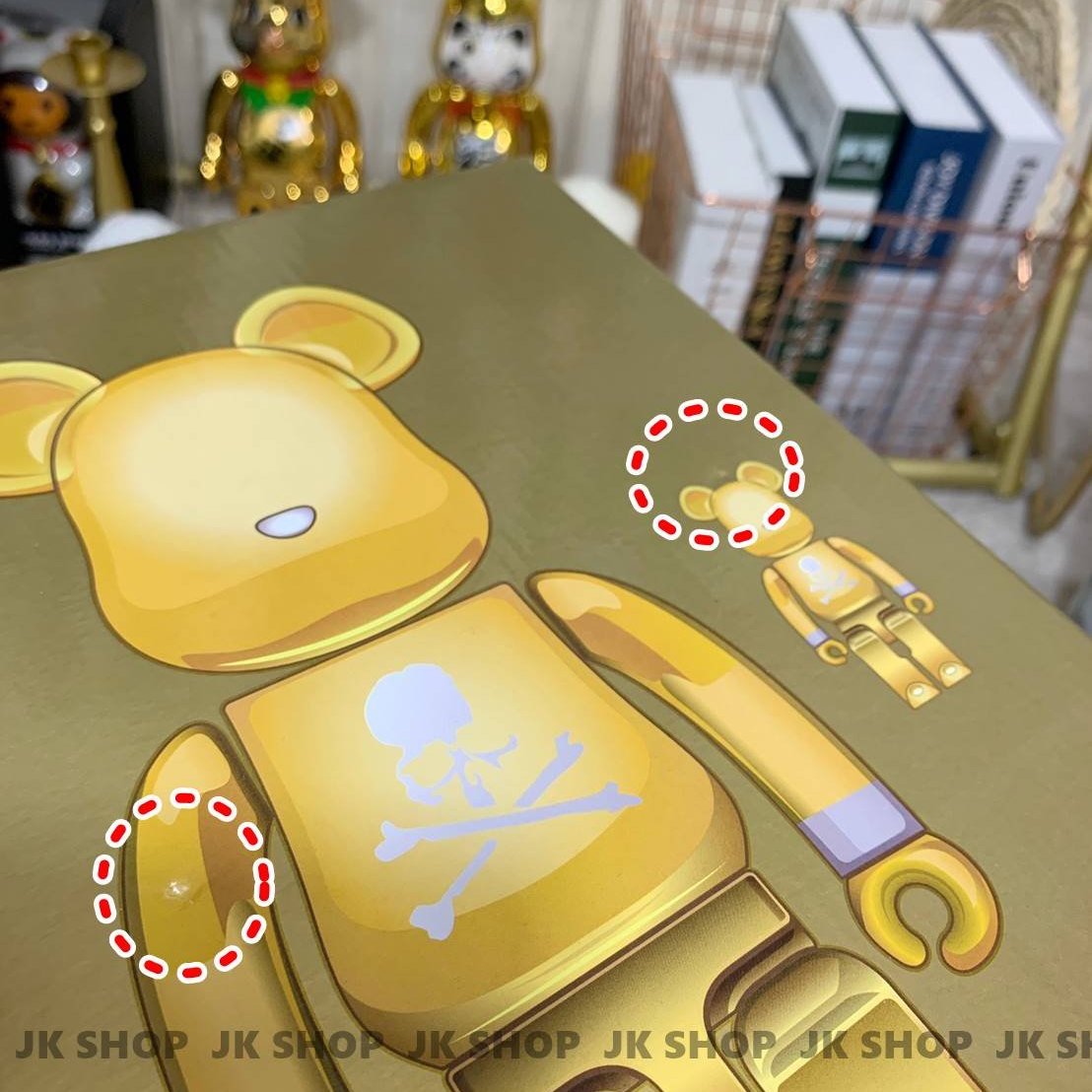 BE@RBRICK mastermind JAPAN GOLD 100％ & 400％ 金MMJ 25週年現貨